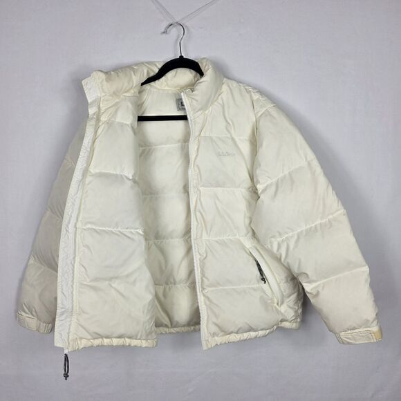 Vintage LL Bean Goose Down Puffer Jacket Women's Medium Stowaway Gorp Quilted - Picture 8 of 16